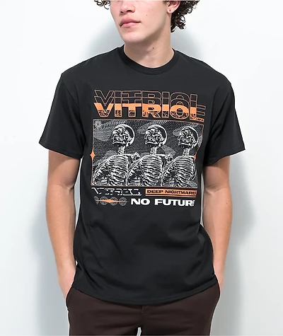 Vitriol No Future Black T-Shirt