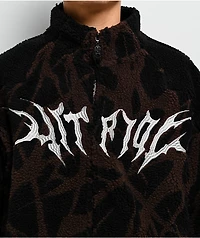 Vitriol Oath Black & Brown Boxy Tech Fleece Jacket