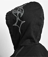 Vitriol Oblivion Black Wash Denim Crop Jacket
