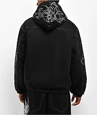 Vitriol Oblivion Black Wash Denim Crop Jacket