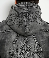 Vitriol Oblivion Depth With Destruction Wash Denim Crop Jacket