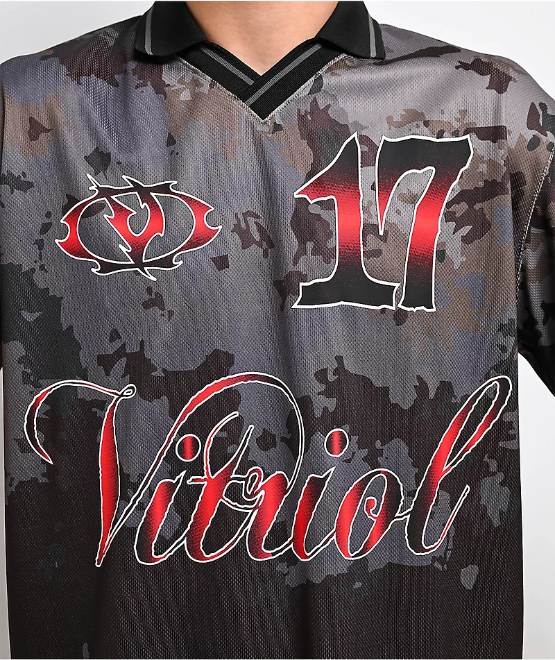 Vitriol Prevail Black Camo Soccer Jersey