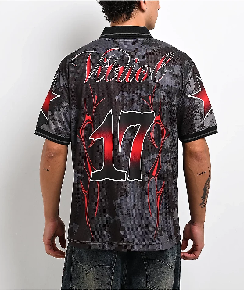 Vitriol Prevail Black Camo Soccer Jersey