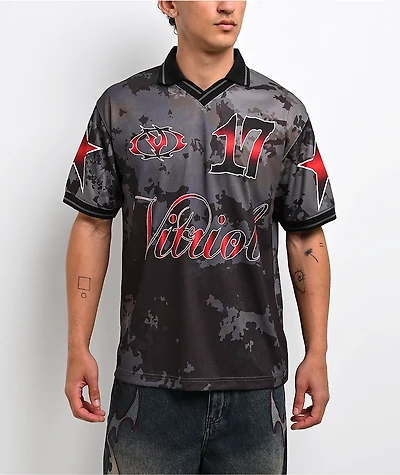 Vitriol Prevail Black Camo Soccer Jersey