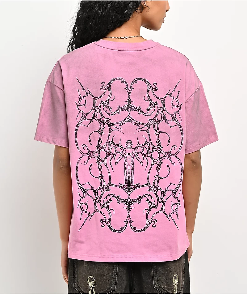 Vitriol Rae Pink Wash Heavyweight Boxy T-Shirt