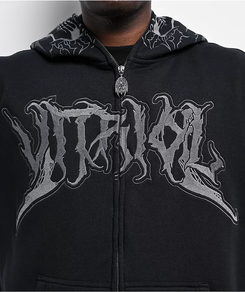 Vitriol Rage Cage Black Zip Hoodie