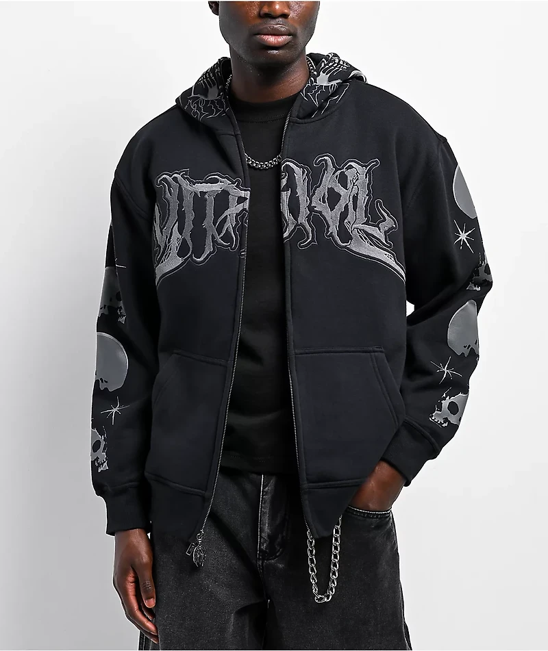 Vitriol Rage Cage Black Zip Hoodie