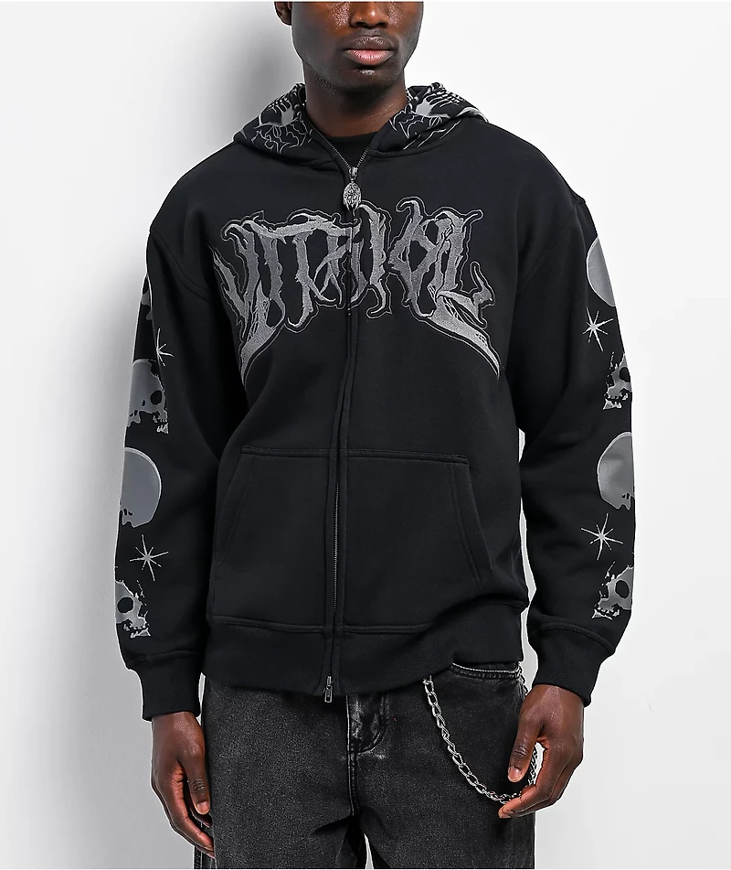 Vitriol Rage Cage Black Zip Hoodie