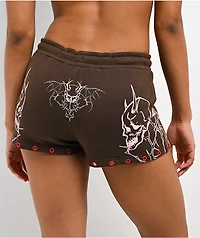 Vitriol Raya Brown Micro Shorts