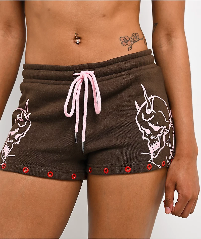Vitriol Raya Brown Micro Shorts