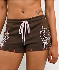 Vitriol Raya Brown Micro Shorts
