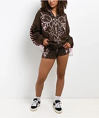 Vitriol Raya Brown Micro Shorts