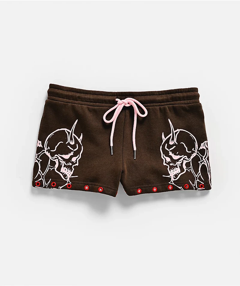 Vitriol Raya Brown Micro Shorts