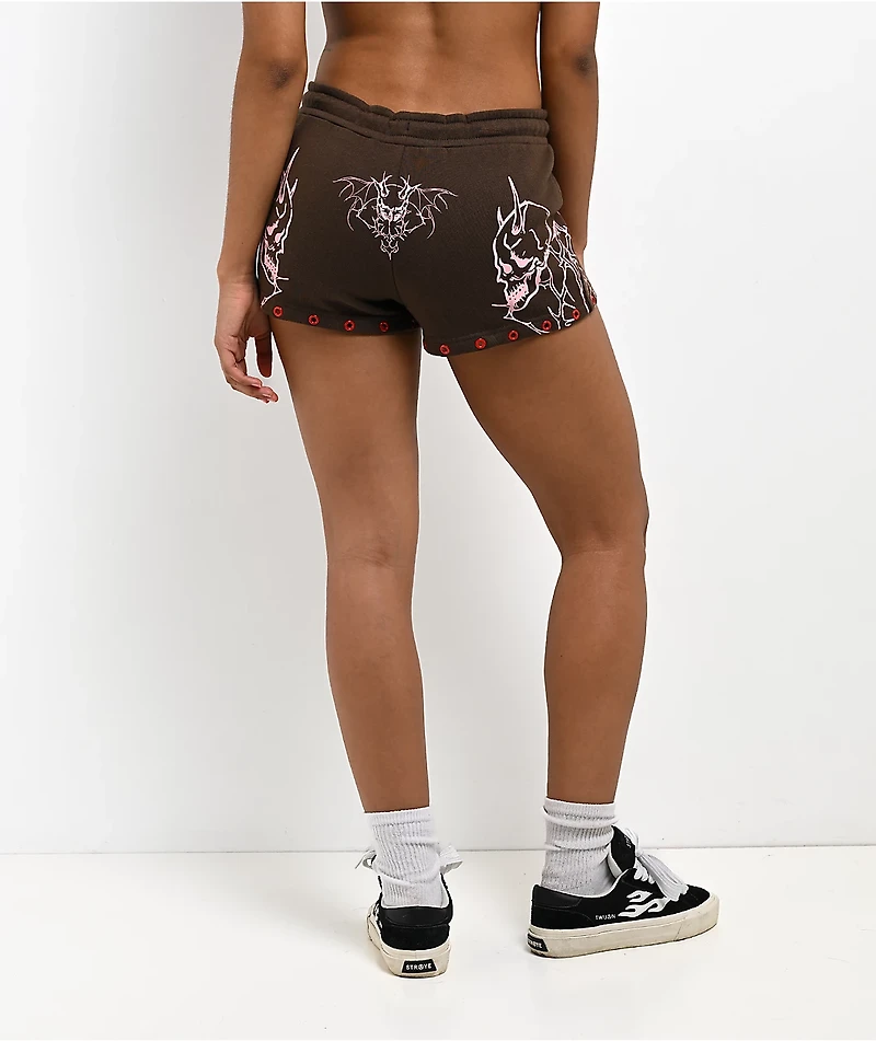 Vitriol Raya Brown Micro Shorts