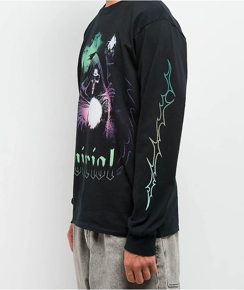 Vitriol Reaper Fantasy Black Long Sleeve T-Shirt