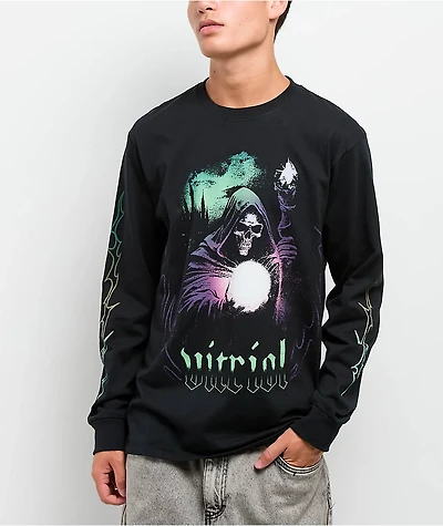 Vitriol Reaper Fantasy Black Long Sleeve T-Shirt