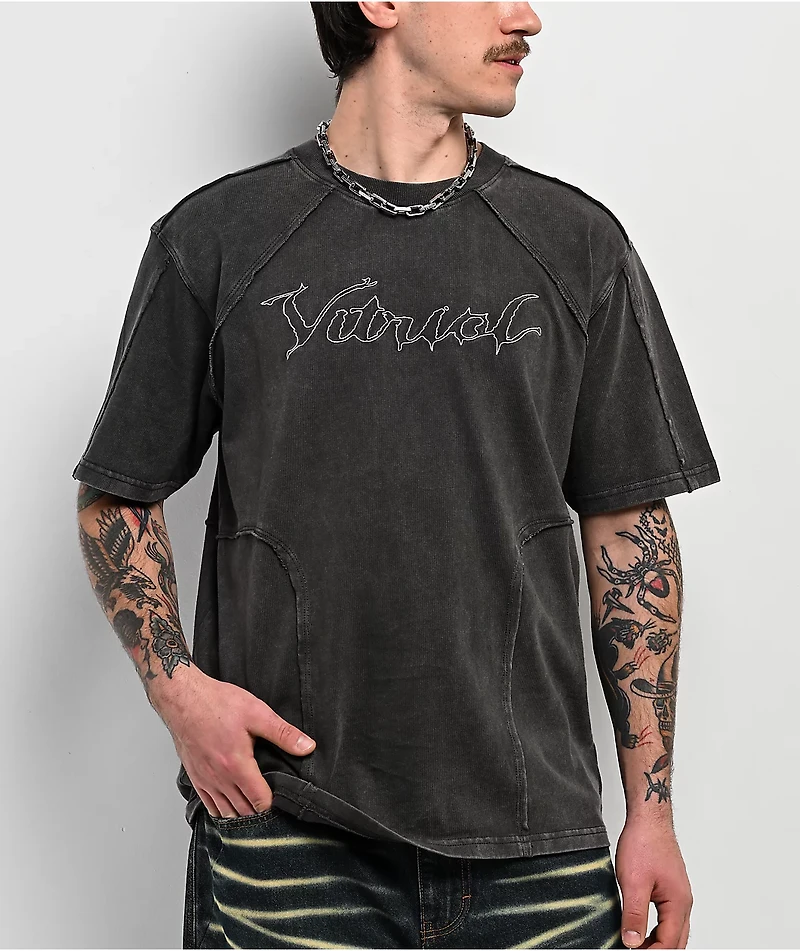 Vitriol Reckoning Grey Wash Boxy T-Shirt