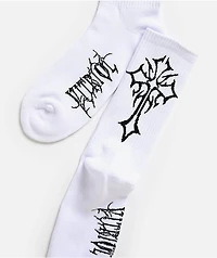 Vitriol Rectify White Crew Socks