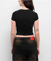 Vitriol Reina Black Crop T-Shirt