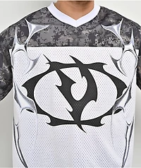 Vitriol Reptile White Crop Football Jersey
