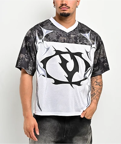 Vitriol Reptile White Crop Football Jersey