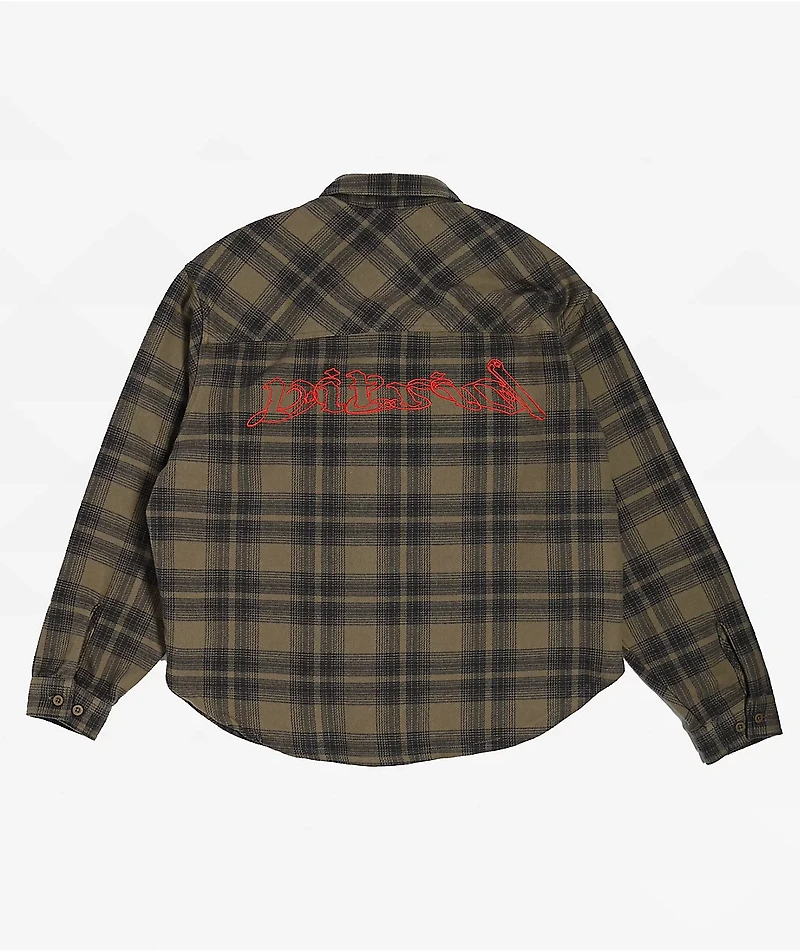Vitriol Revival Green Flannel Shirt