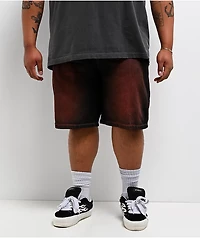 Vitriol Riddle Black Wash Loose Fit Skate Shorts