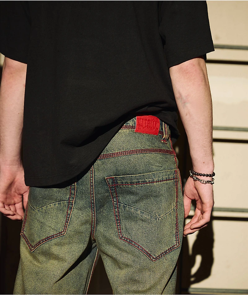 Vitriol Riddle Loose Fit Denim Shorts