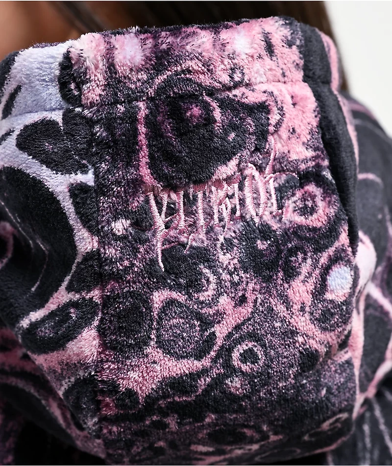 Vitriol Ryder Toxic Pink Sherpa Hoodie