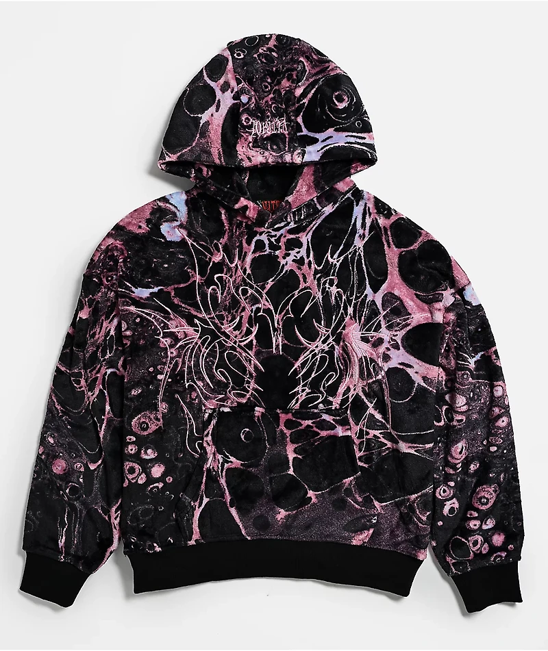 Vitriol Ryder Toxic Pink Sherpa Hoodie