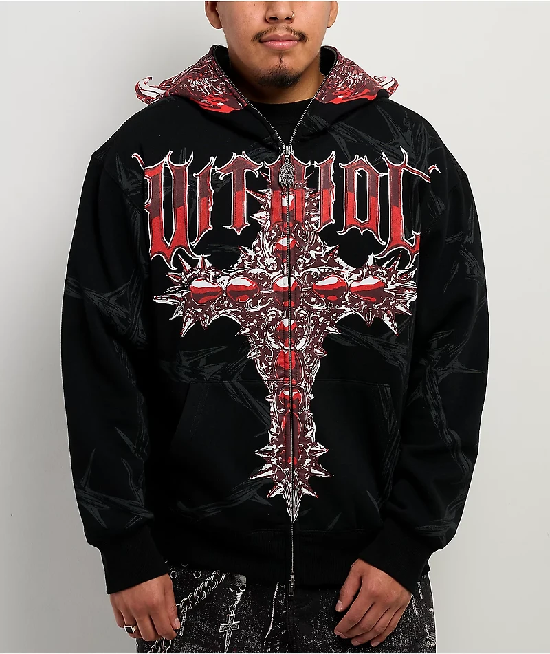 Vitriol Sacril Black Zip Hoodie