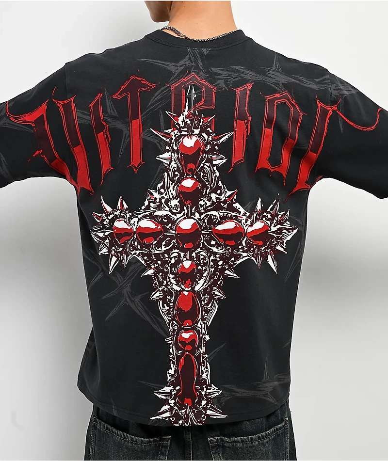 Vitriol Sacrilege Black Boxy T-Shirt