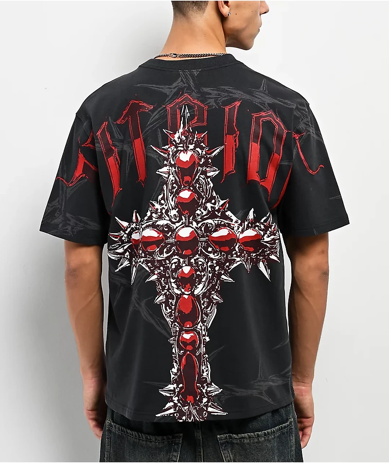 Vitriol Sacrilege Black Boxy T-Shirt