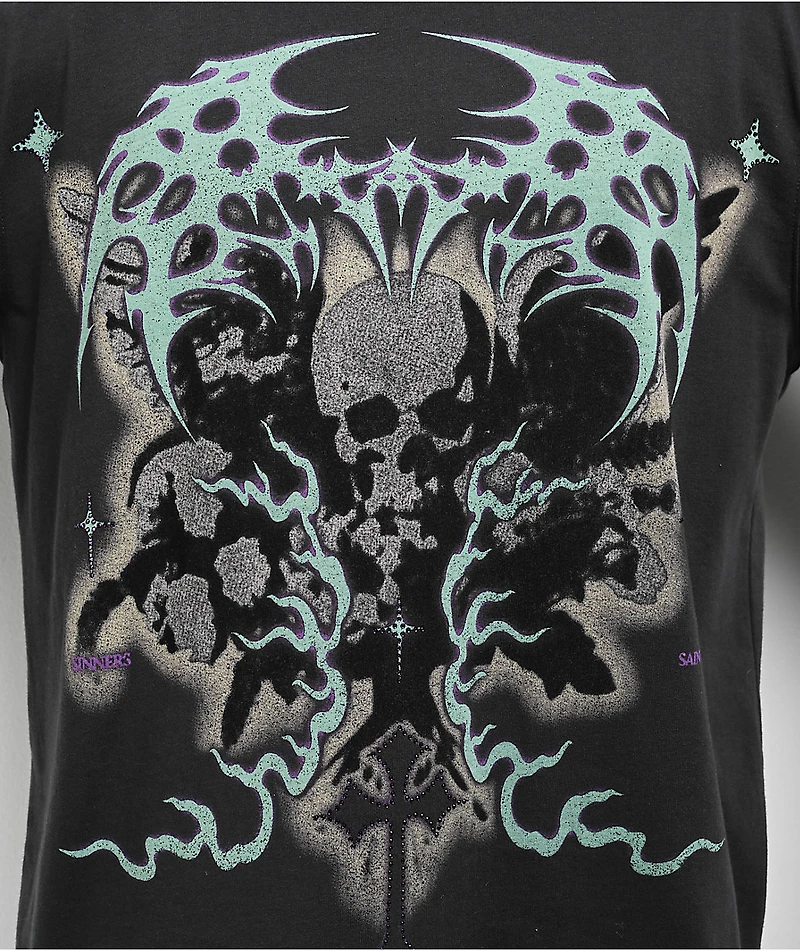 Vitriol Saint Black 2fer Long Sleeve T-Shirt