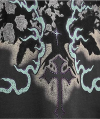 Vitriol Saint Black 2fer Long Sleeve T-Shirt