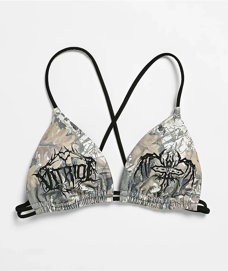 Vitriol Sandi Camo Triangle Bikini Top