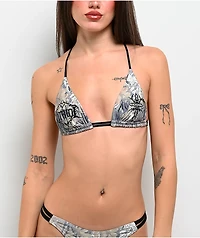 Vitriol Sandi Camo Triangle Bikini Top