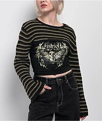 Vitriol Scarlet Black Shrug Crop Tank Top Set