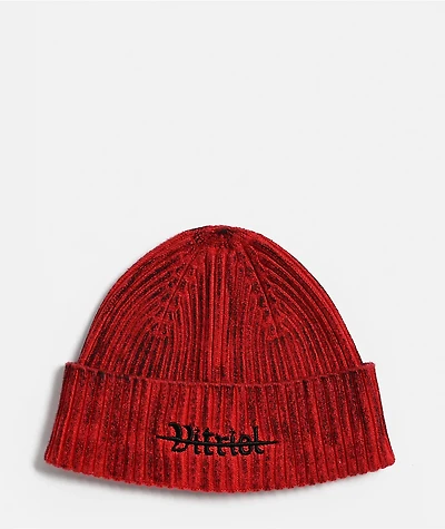 Vitriol Seaburn Red Wash Beanie
