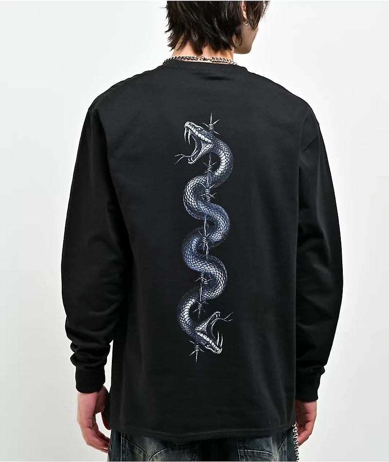 Vitriol Serpents Reign Black Long Sleeve T-Shirt