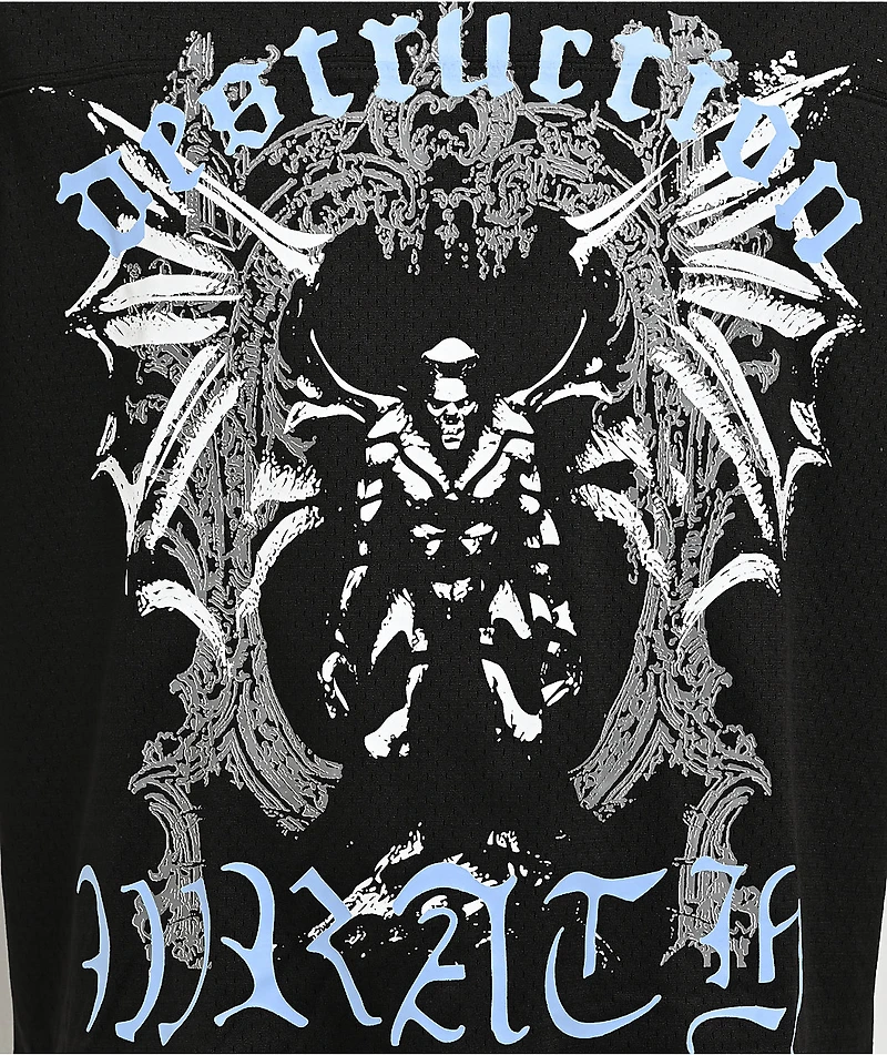 Vitriol Shadow Crawl Black Crop Football Jersey