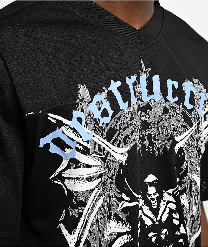 Vitriol Shadow Crawl Black Crop Football Jersey