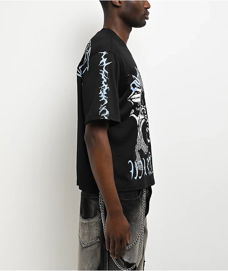 Vitriol Shadow Crawl Black Crop Football Jersey