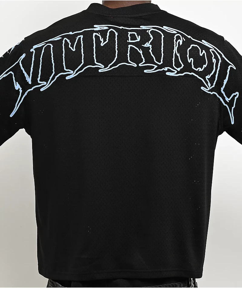 Vitriol Shadow Crawl Black Crop Football Jersey