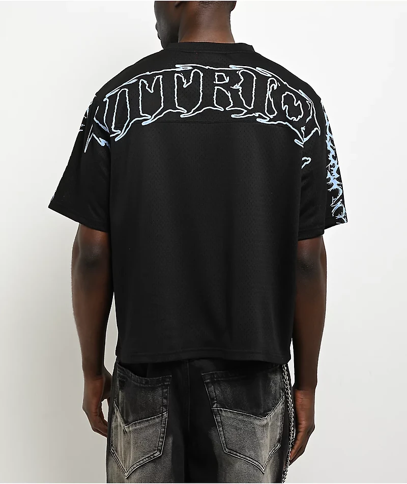 Vitriol Shadow Crawl Black Crop Football Jersey
