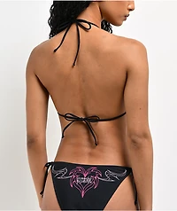 Vitriol Shae Black Triangle Bikini Top