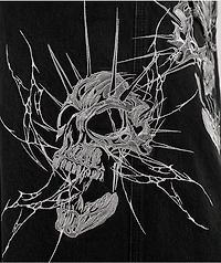 Vitriol Siphon Descend Black Ultra Loose Denim Shorts