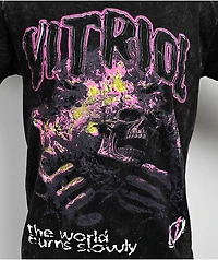 Vitriol Slow Burn Black Wash T-Shirt