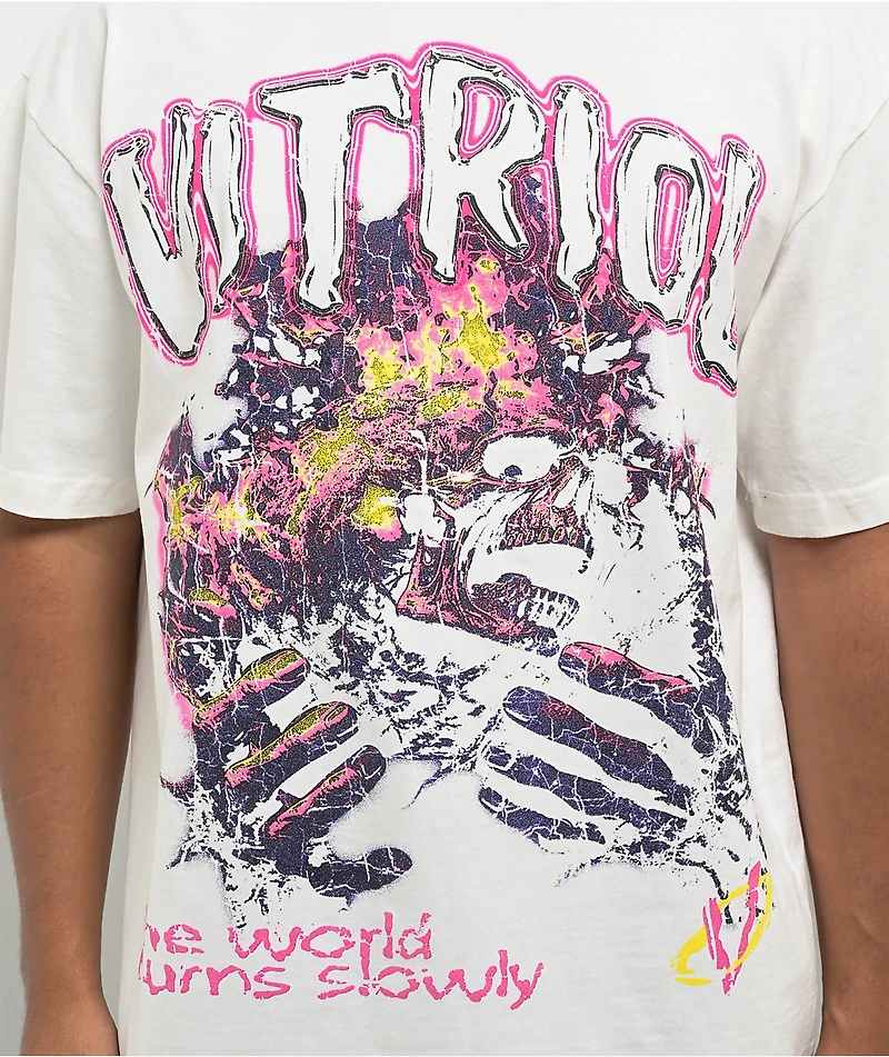 Vitriol Slow Burn White T-Shirt