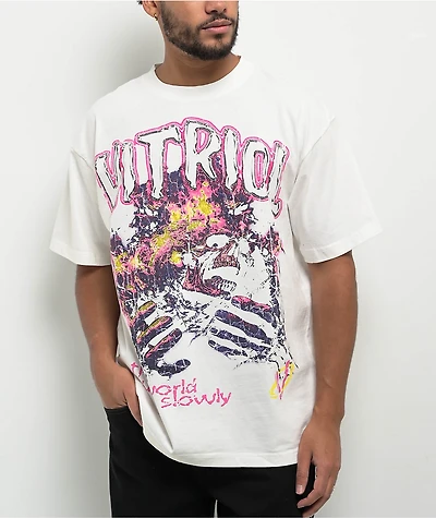 Vitriol Slow Burn White T-Shirt